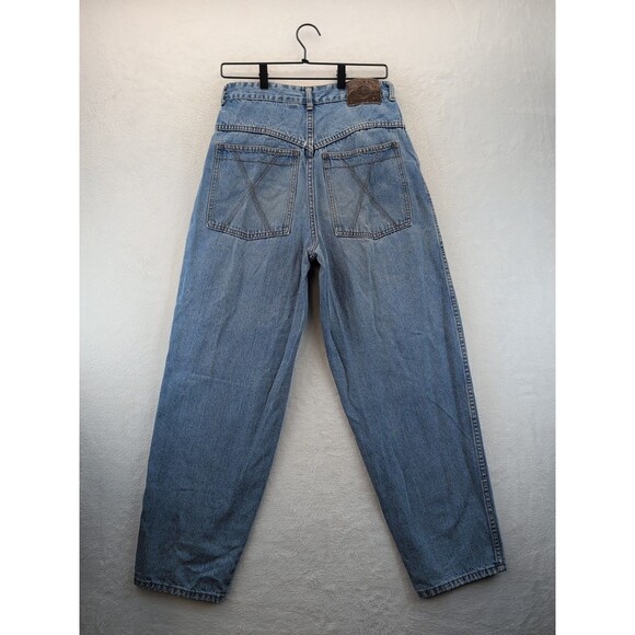 VTG Bugle Boy Mom Jeans Women's Size 18 Light Wash 80s 90s Made In USA - Picture 5 of 16